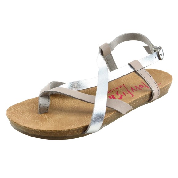 Blowfish Toddler Sz‎ 13Medium Silver Sandals Synthetic Girls - Picture 1 of 6